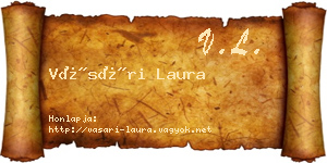 Vásári Laura névjegykártya